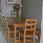Dining Table - With hand-carved Lily on each piece.